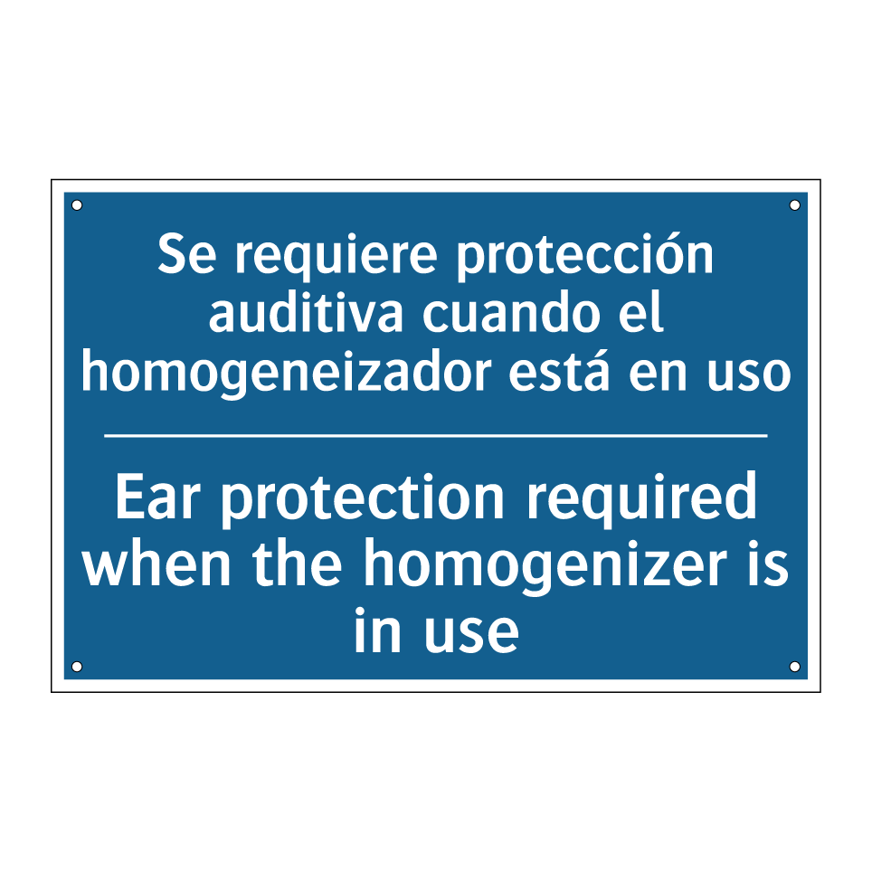 Se requiere protección auditiva /.../ - Ear protection required when the /.../
