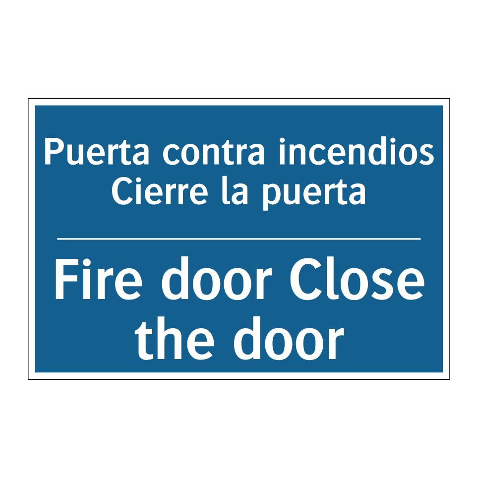 Puerta contra incendios Cierre /.../ - Fire door Close the door