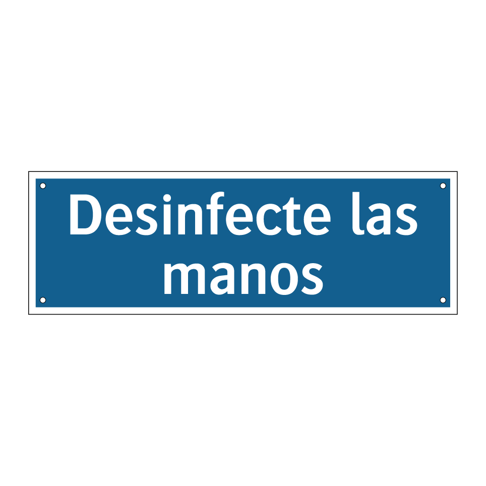 Desinfecte las manos