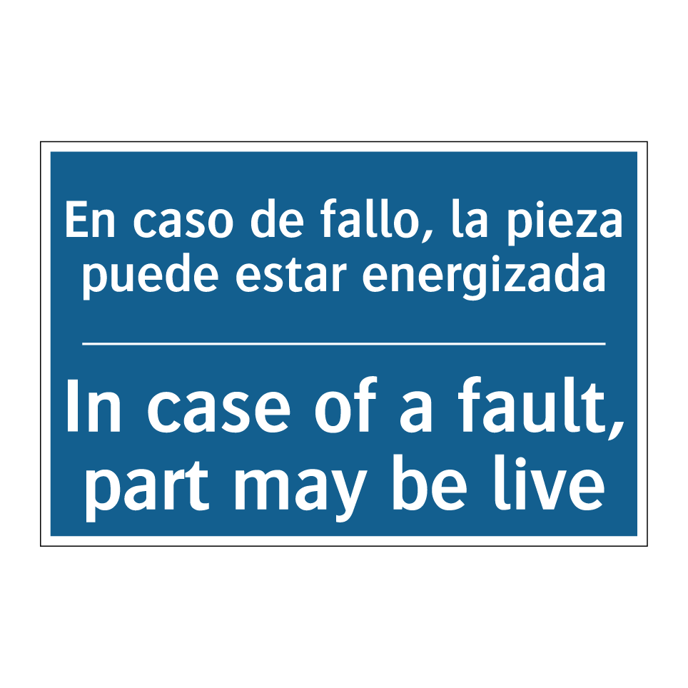 En caso de fallo, la pieza puede /.../ - In case of a fault, part may be /.../