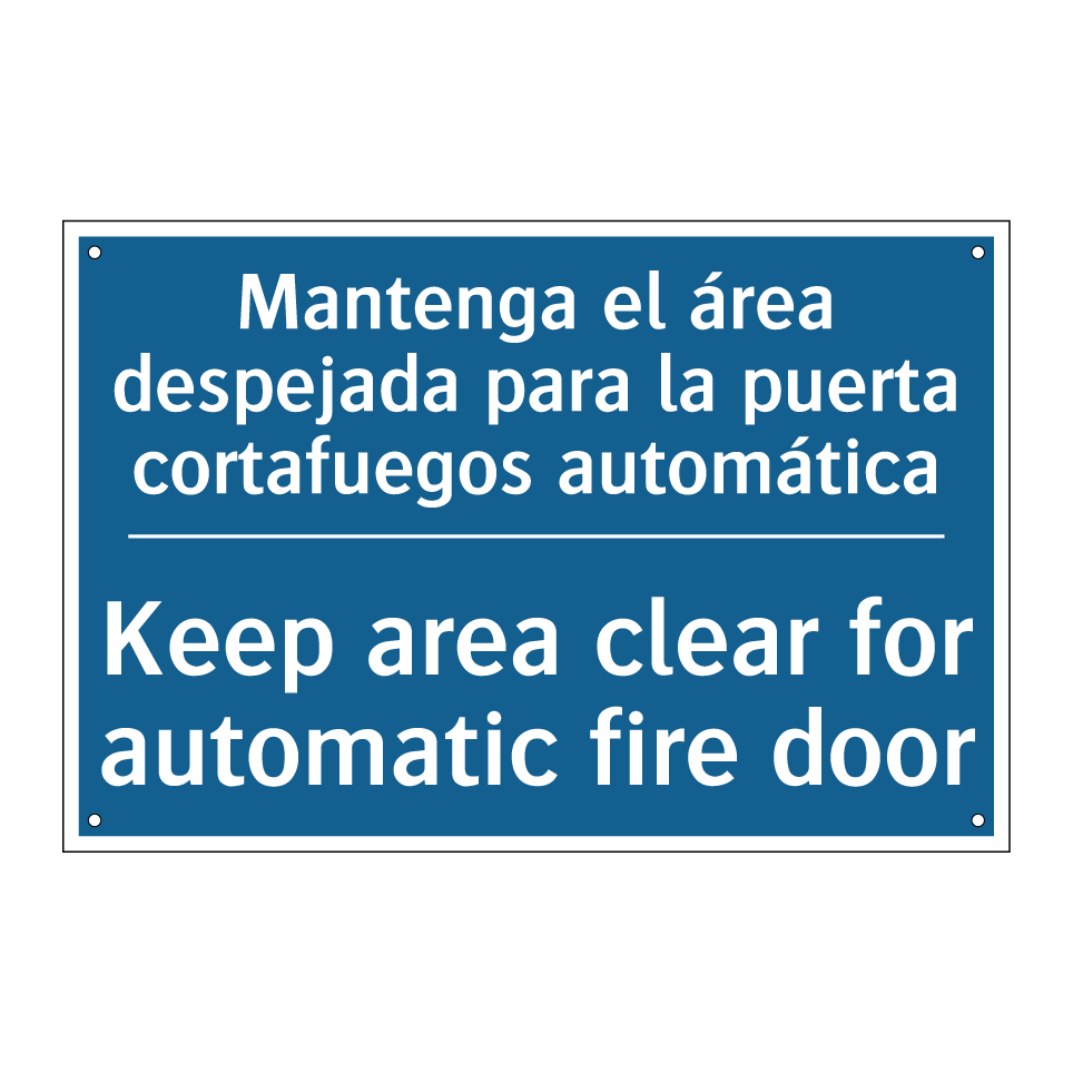 Mantenga el área despejada para /.../ - Keep area clear for automatic /.../