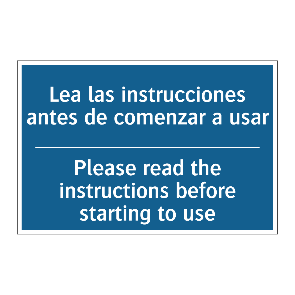 Lea las instrucciones antes de /.../ - Please read the instructions before /.../