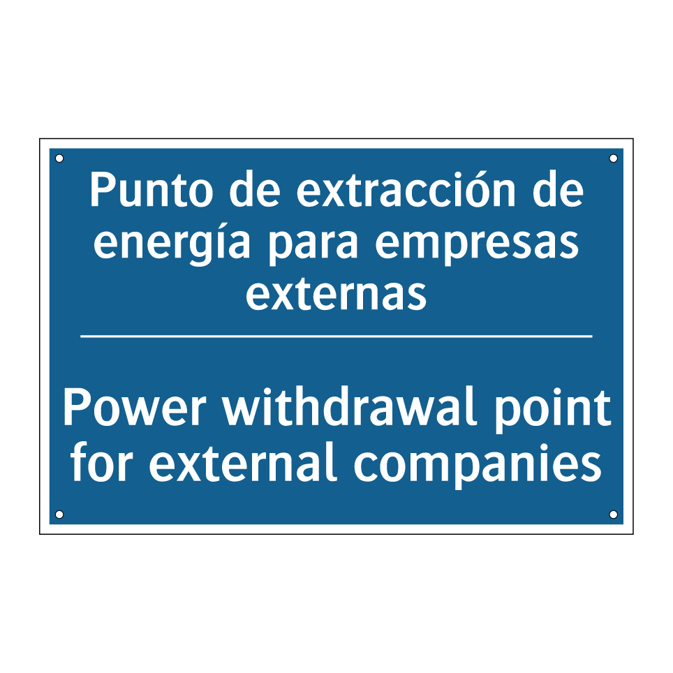 Punto de extracción de energía /.../ - Power withdrawal point for external /.../
