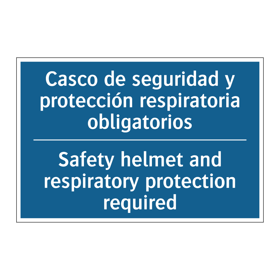 Casco de seguridad y protección /.../ - Safety helmet and respiratory /.../