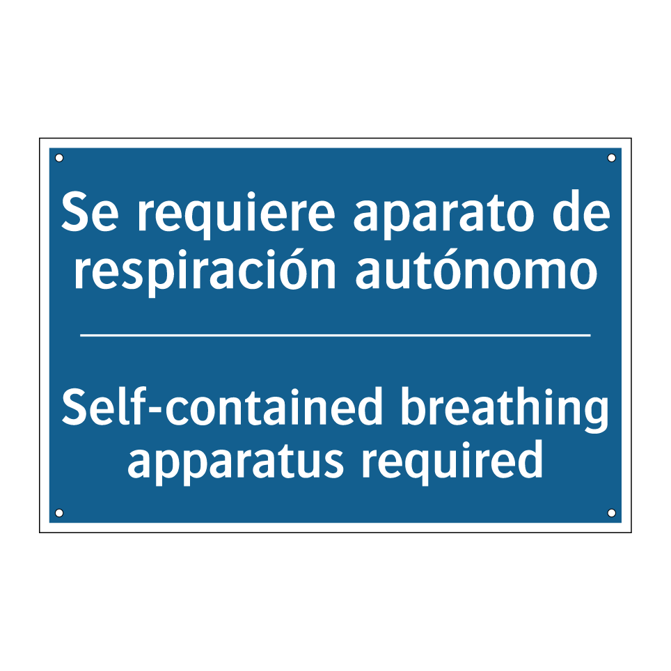 Se requiere aparato de respiración /.../ - Self-contained breathing apparatus /.../