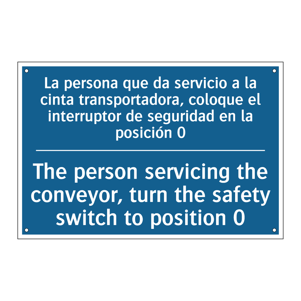 La persona que da servicio a la /.../ - The person servicing the conveyor, /.../