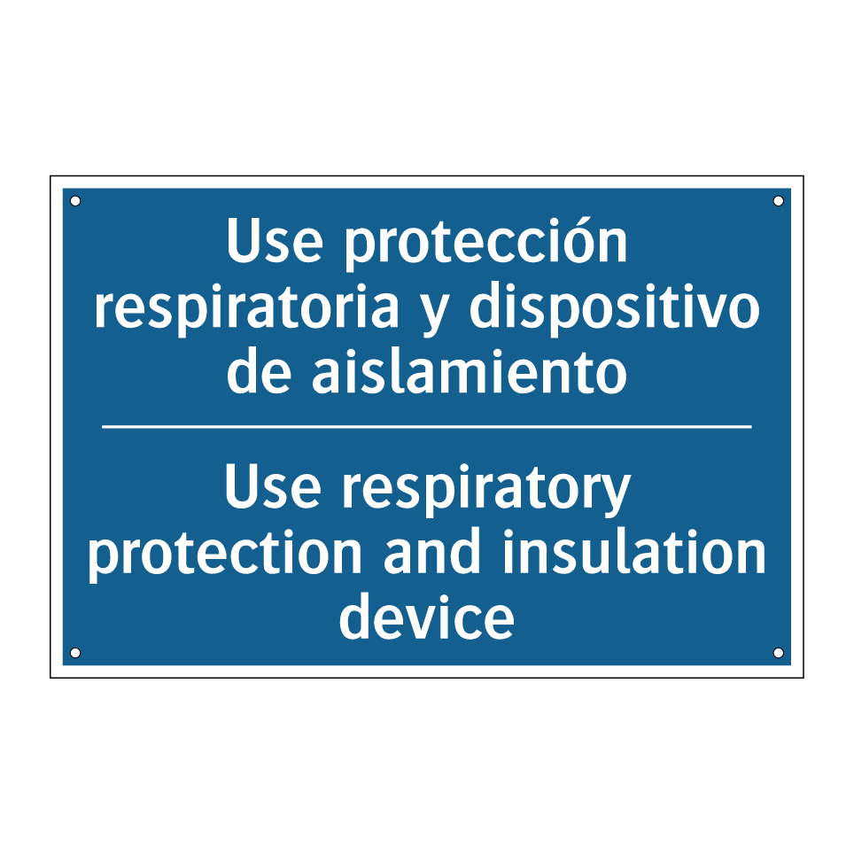 Use protección respiratoria y /.../ - Use respiratory protection and /.../