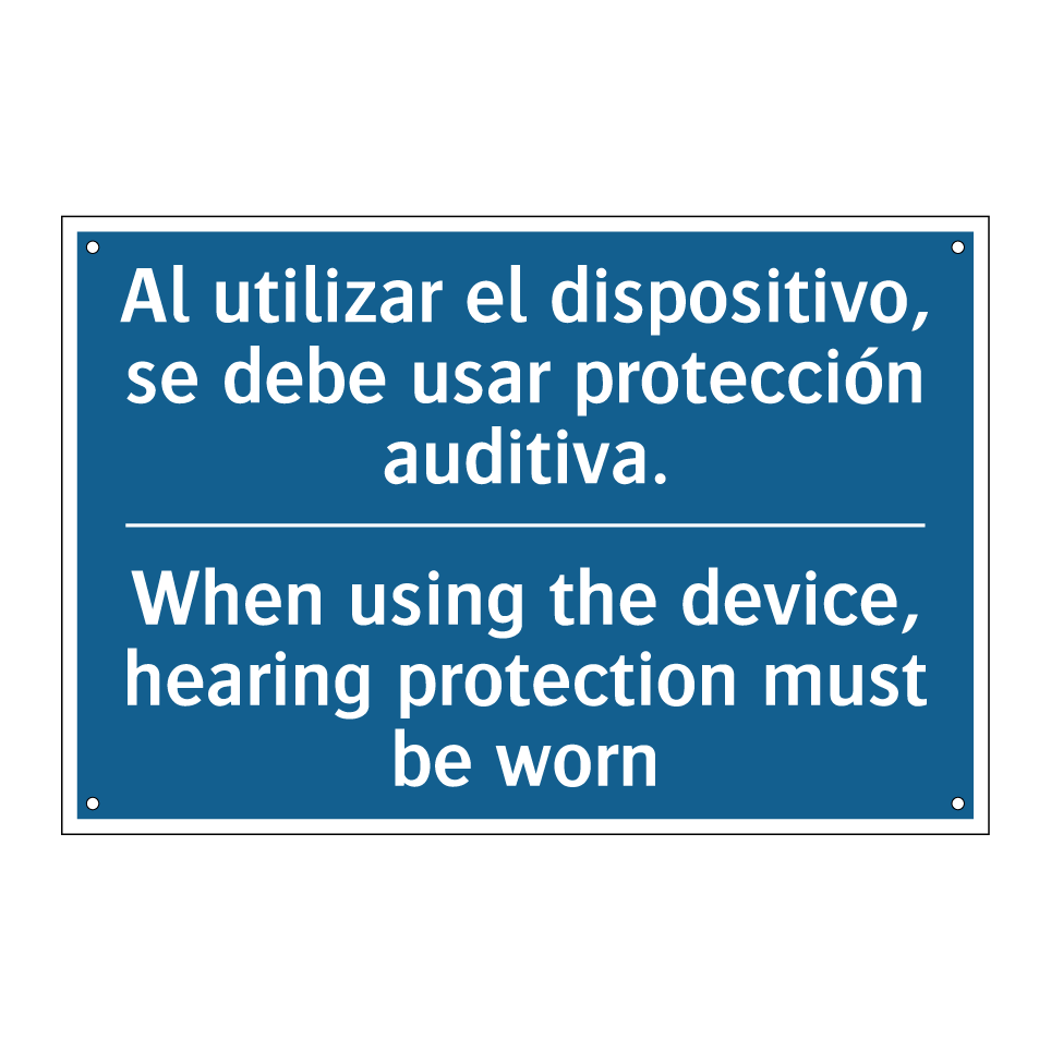 Al utilizar el dispositivo, se /.../ - When using the device, hearing /.../