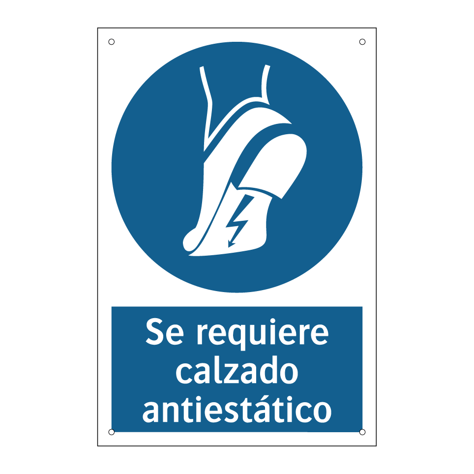 Se requiere calzado antiestático