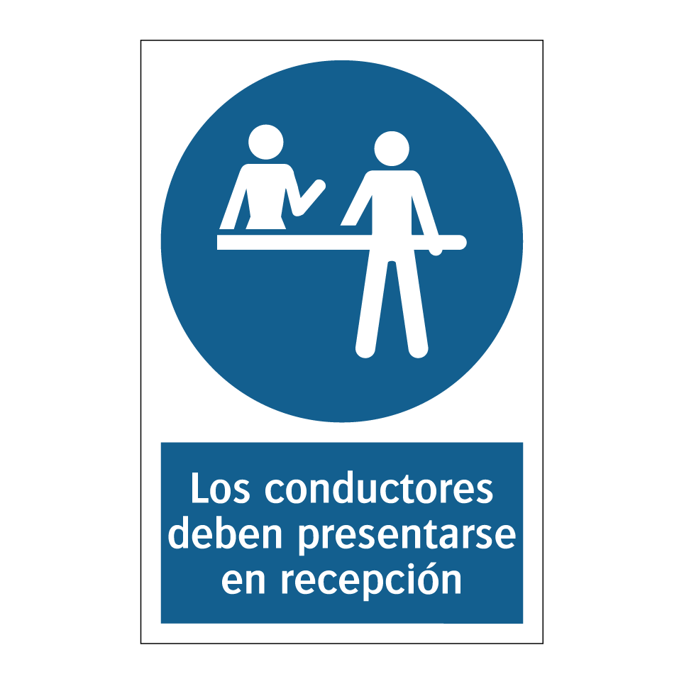 Los conductores deben presentarse en recepción