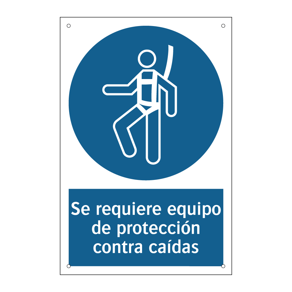 Se requiere equipo de protección contra caídas