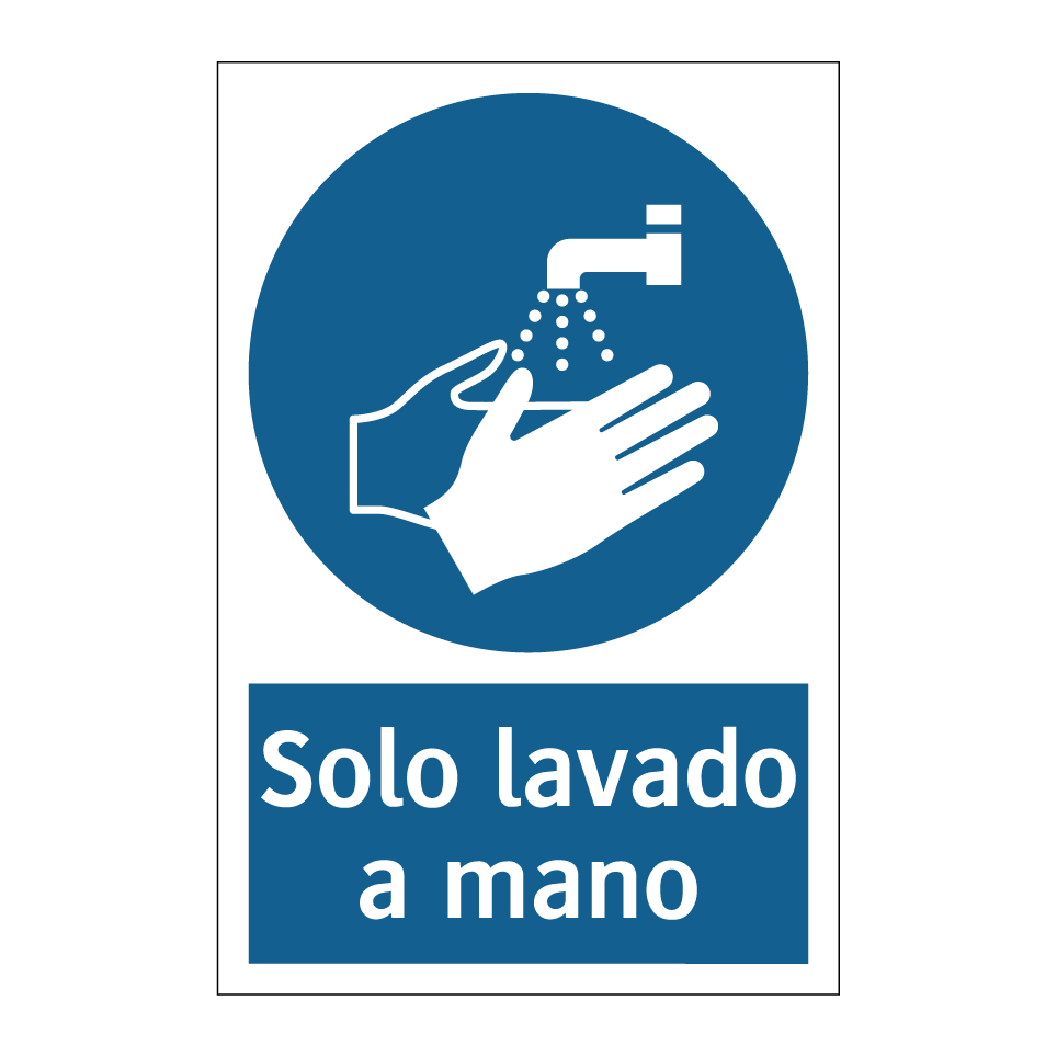 Solo lavado a mano
