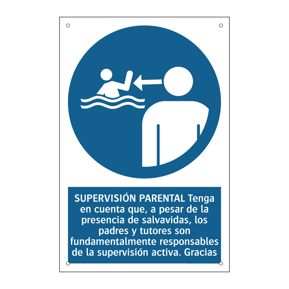 SUPERVISIÓN PARENTAL Tenga en cuenta que, a pesar de la presencia de salvavidas, los padres y tutores son fundamentalmente responsables de la supervisión activa. Gracias