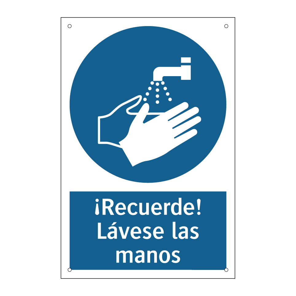 ¡Recuerde! Lávese las manos