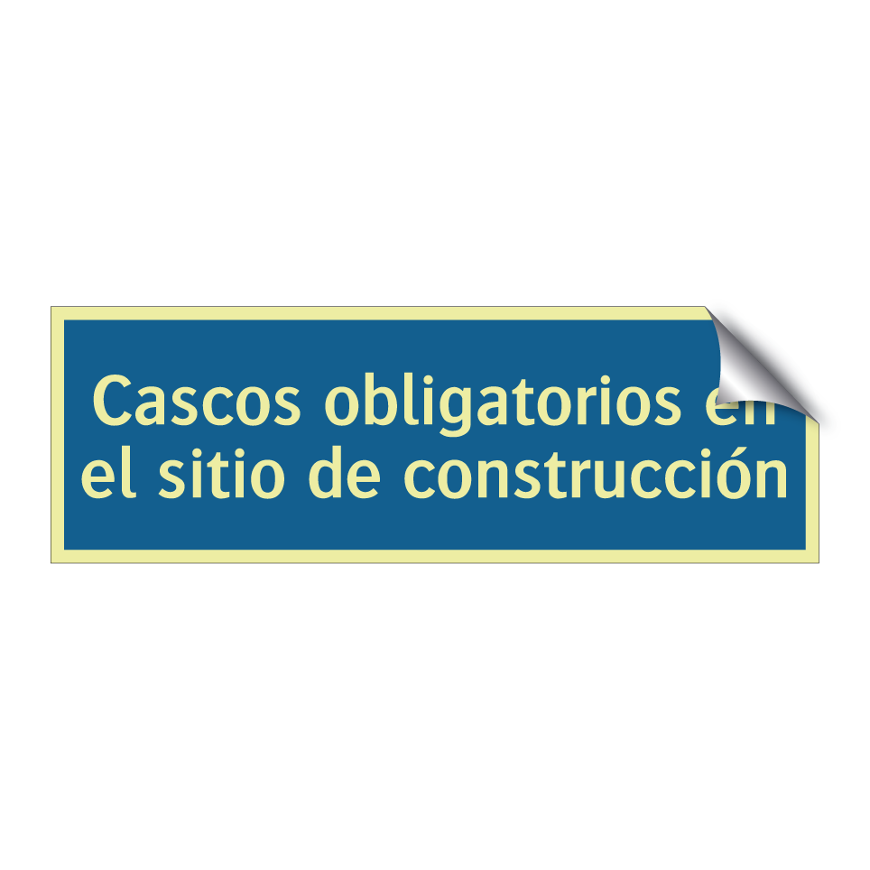 Cascos obligatorios en el sitio de construcción