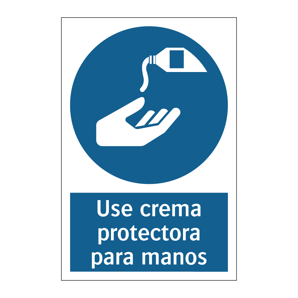Use crema protectora para manos