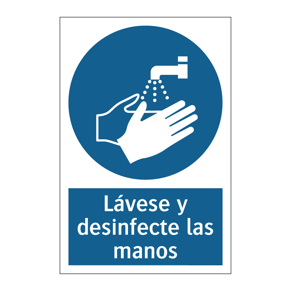 Lávese y desinfecte las manos