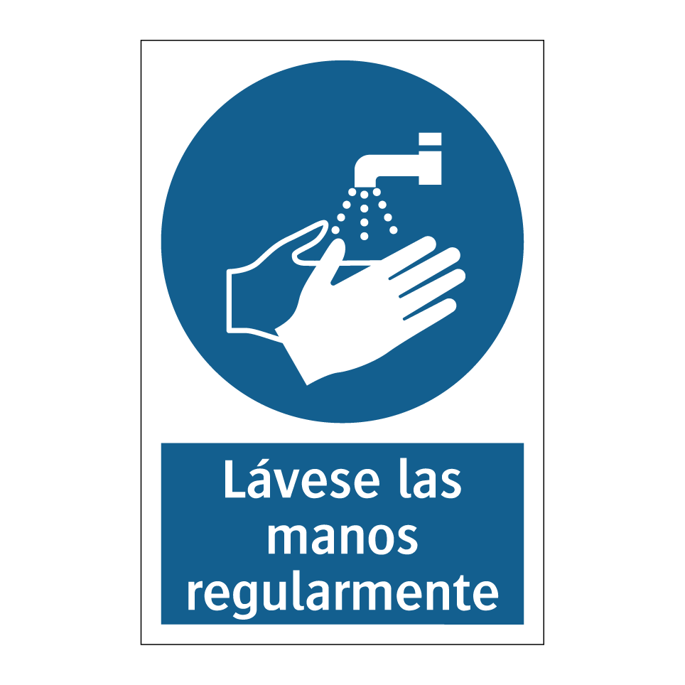 Lávese las manos regularmente