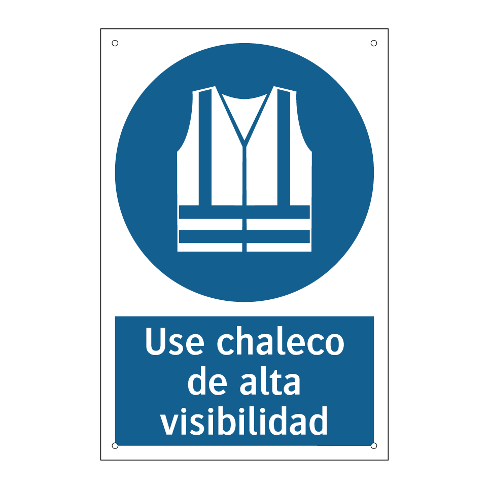 Use chaleco de alta visibilidad