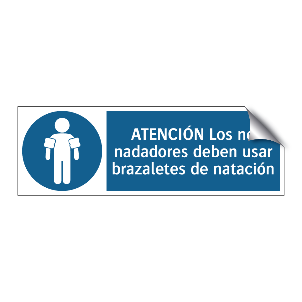 ATENCIÓN Los no nadadores deben usar brazaletes de natación