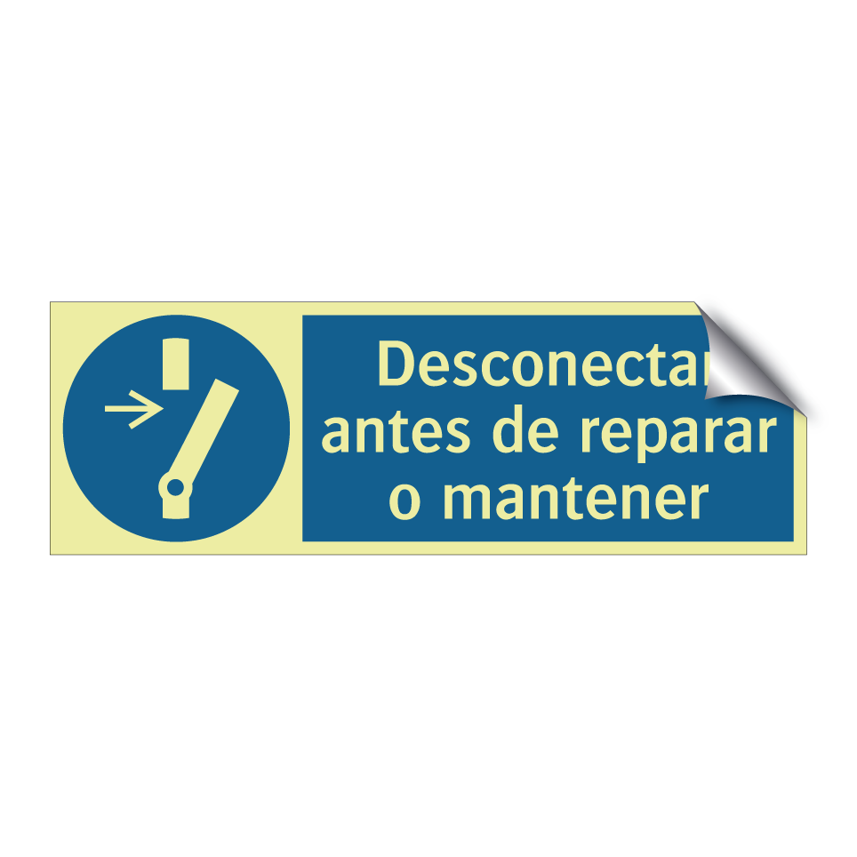 Desconectar antes de reparar o mantener