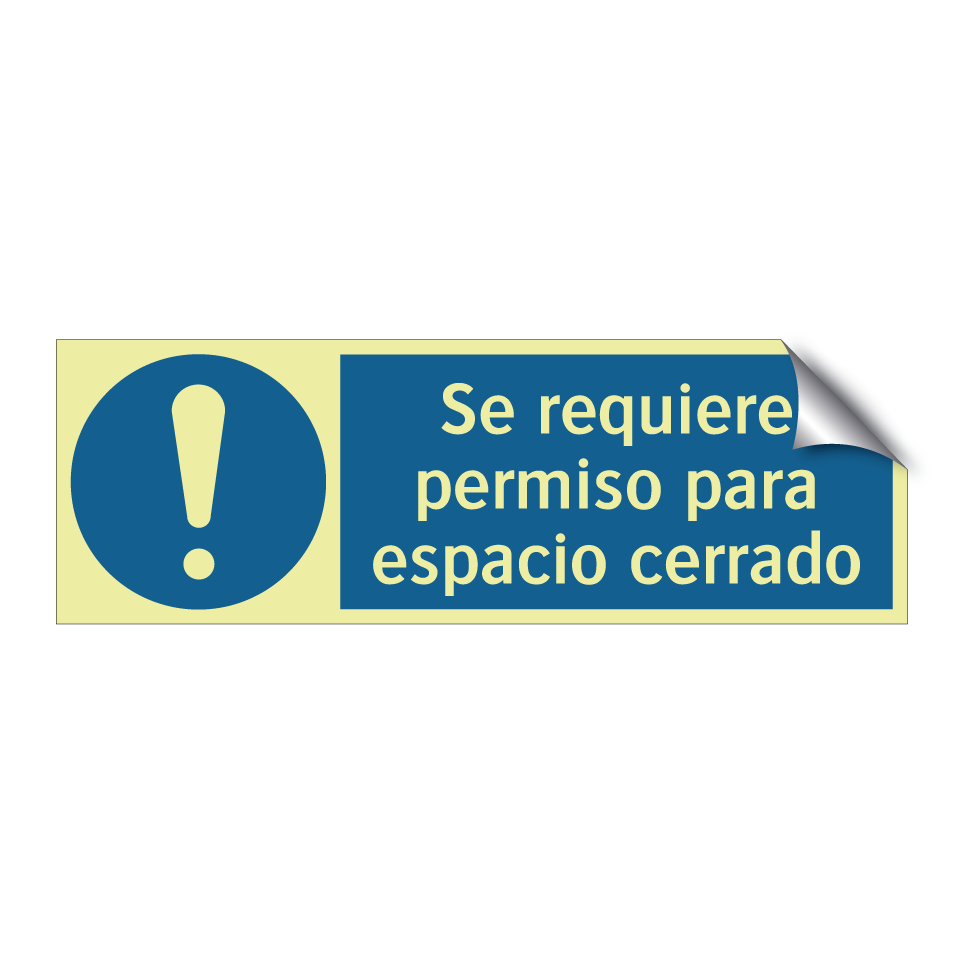Se requiere permiso para espacio cerrado