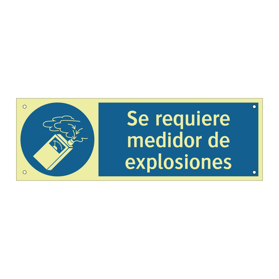 Se requiere medidor de explosiones