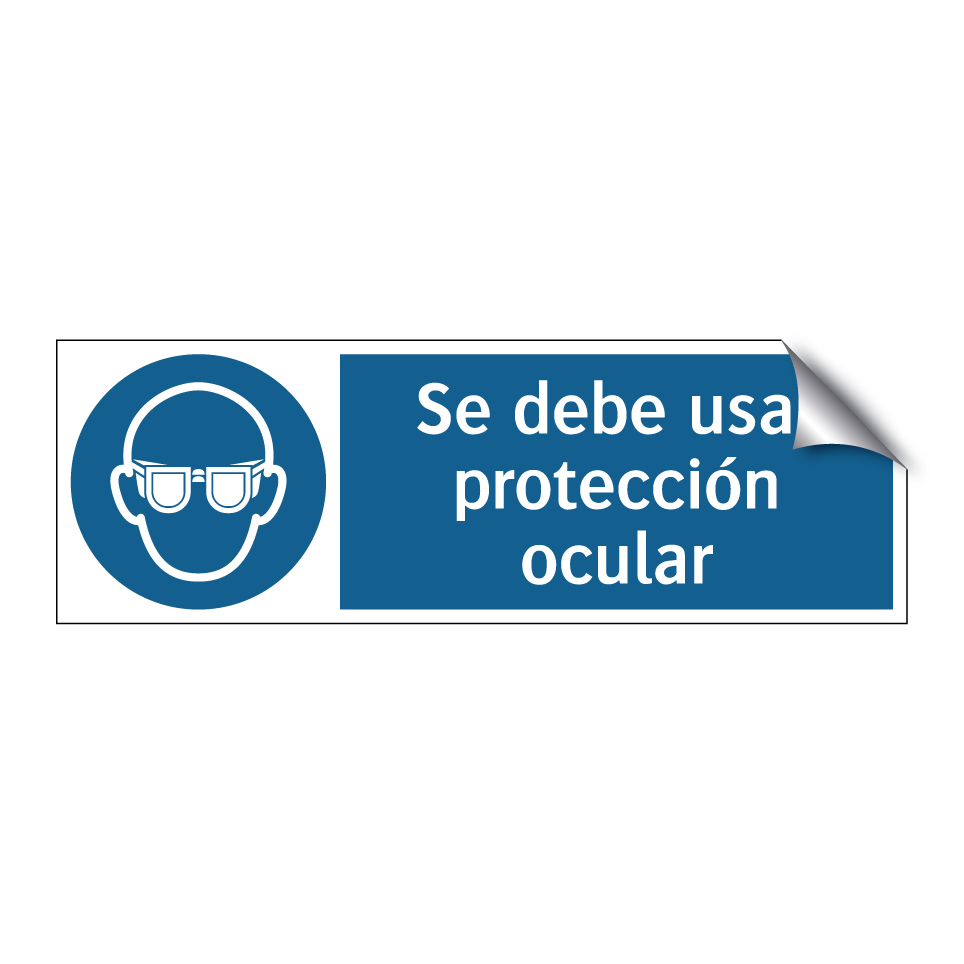 Se debe usar protección ocular