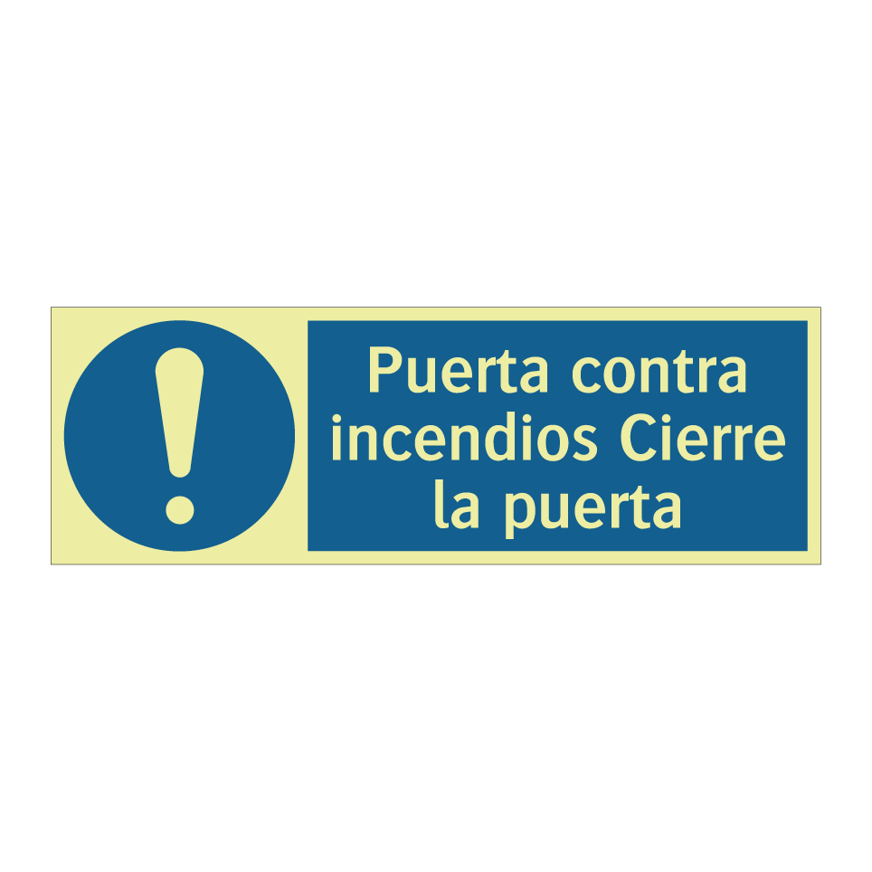 Puerta contra incendios Cierre la puerta