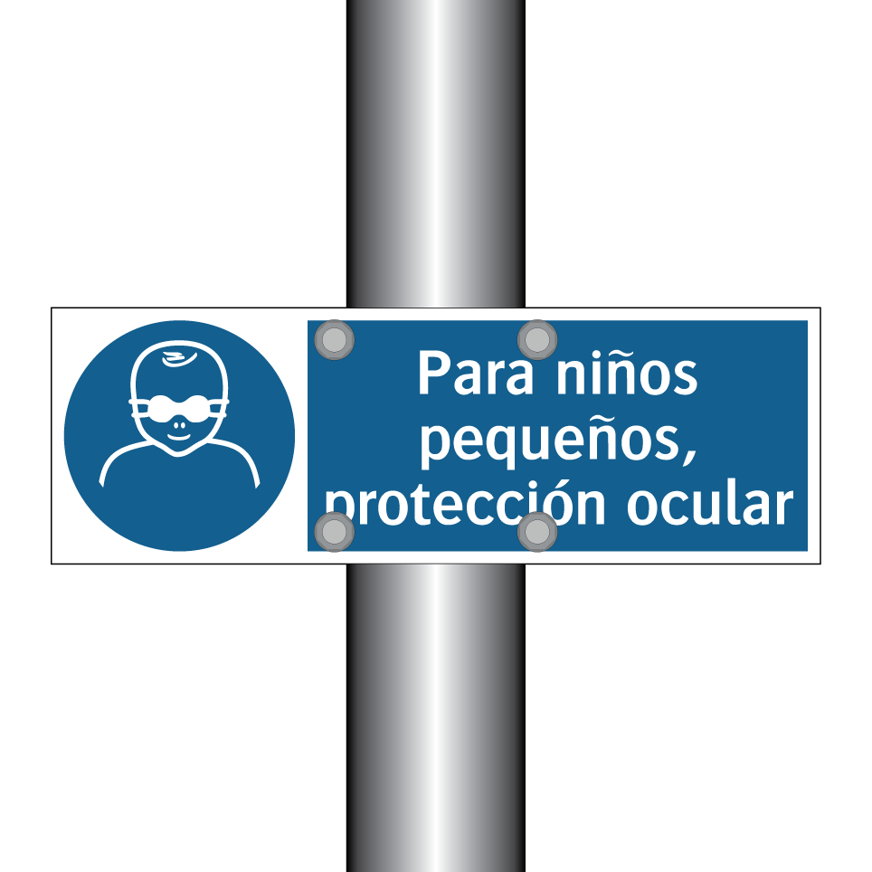 Para niños pequeños, protección ocular