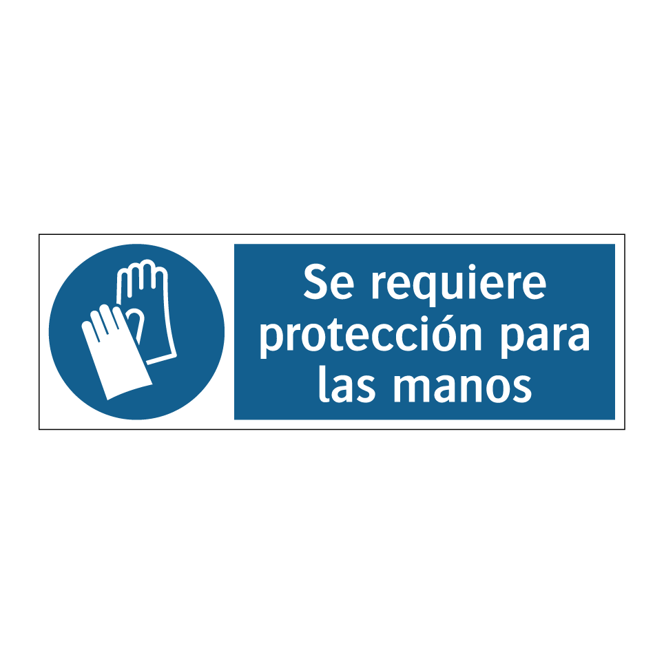 Se requiere protección para las manos