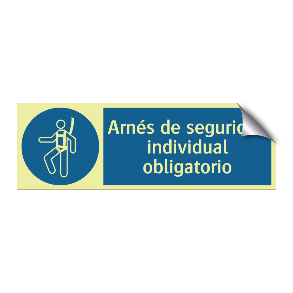Arnés de seguridad individual obligatorio