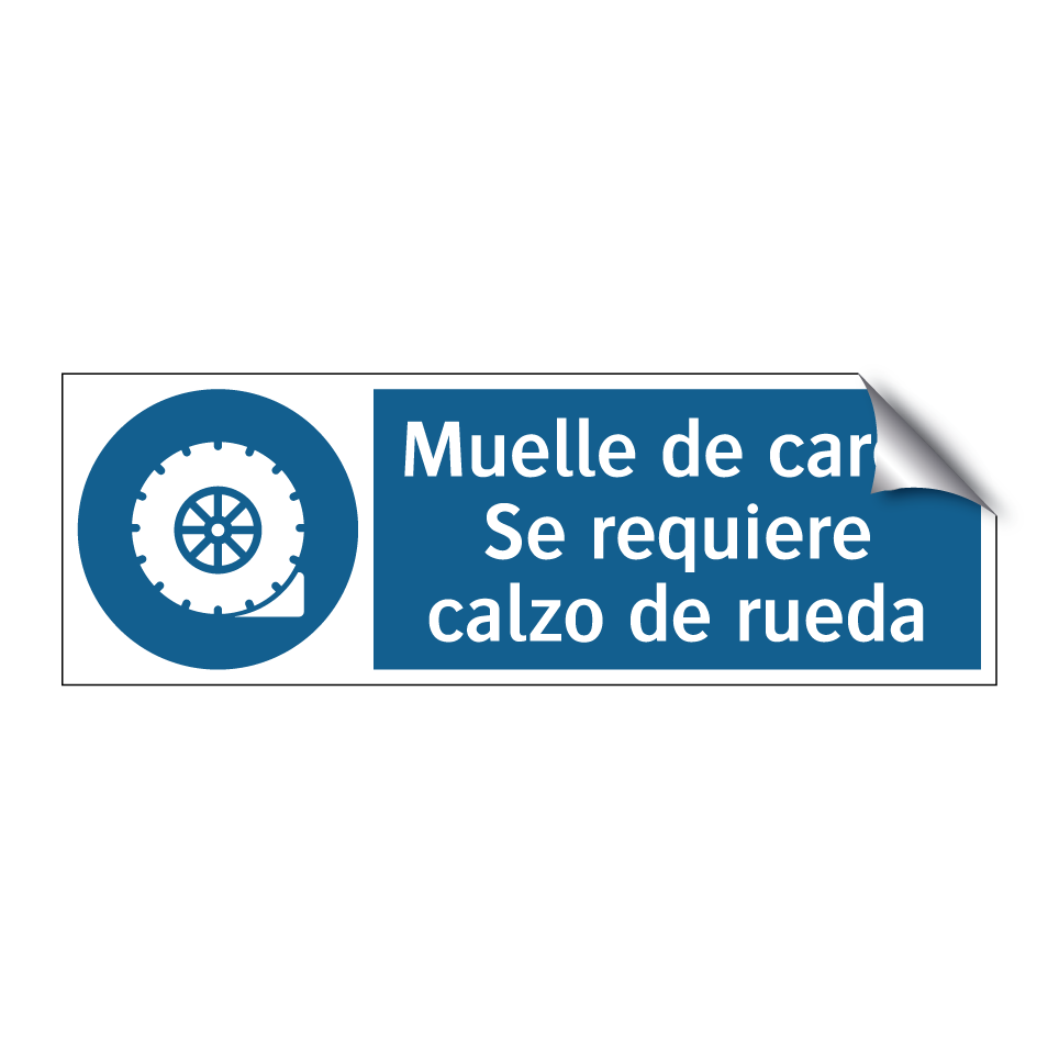 Muelle de carga Se requiere calzo de rueda