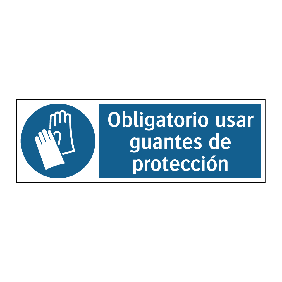 Obligatorio usar guantes de protección