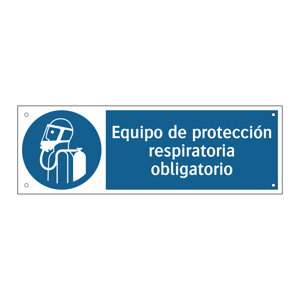Equipo de protección respiratoria obligatorio