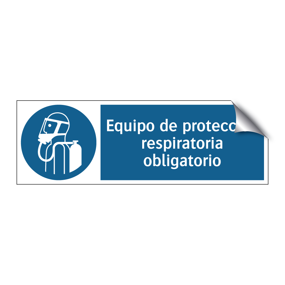 Equipo de protección respiratoria obligatorio