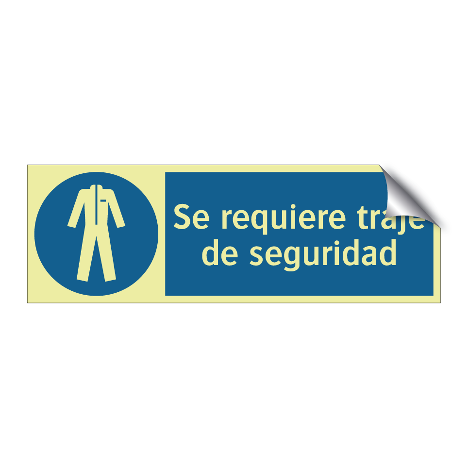Se requiere traje de seguridad
