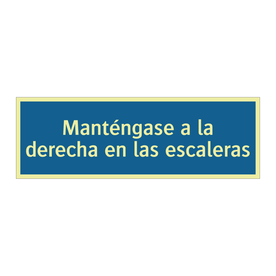 Manténgase a la derecha en las escaleras