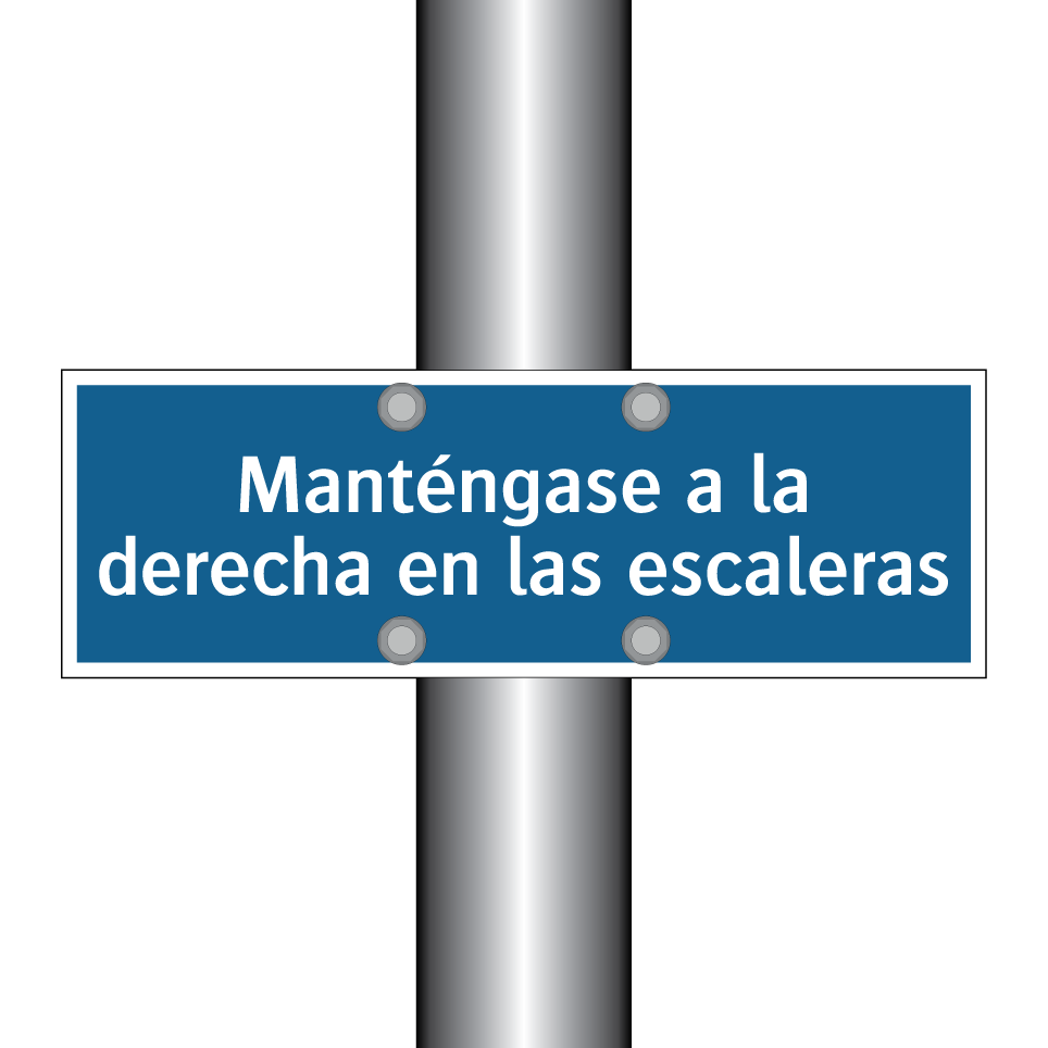 Manténgase a la derecha en las escaleras