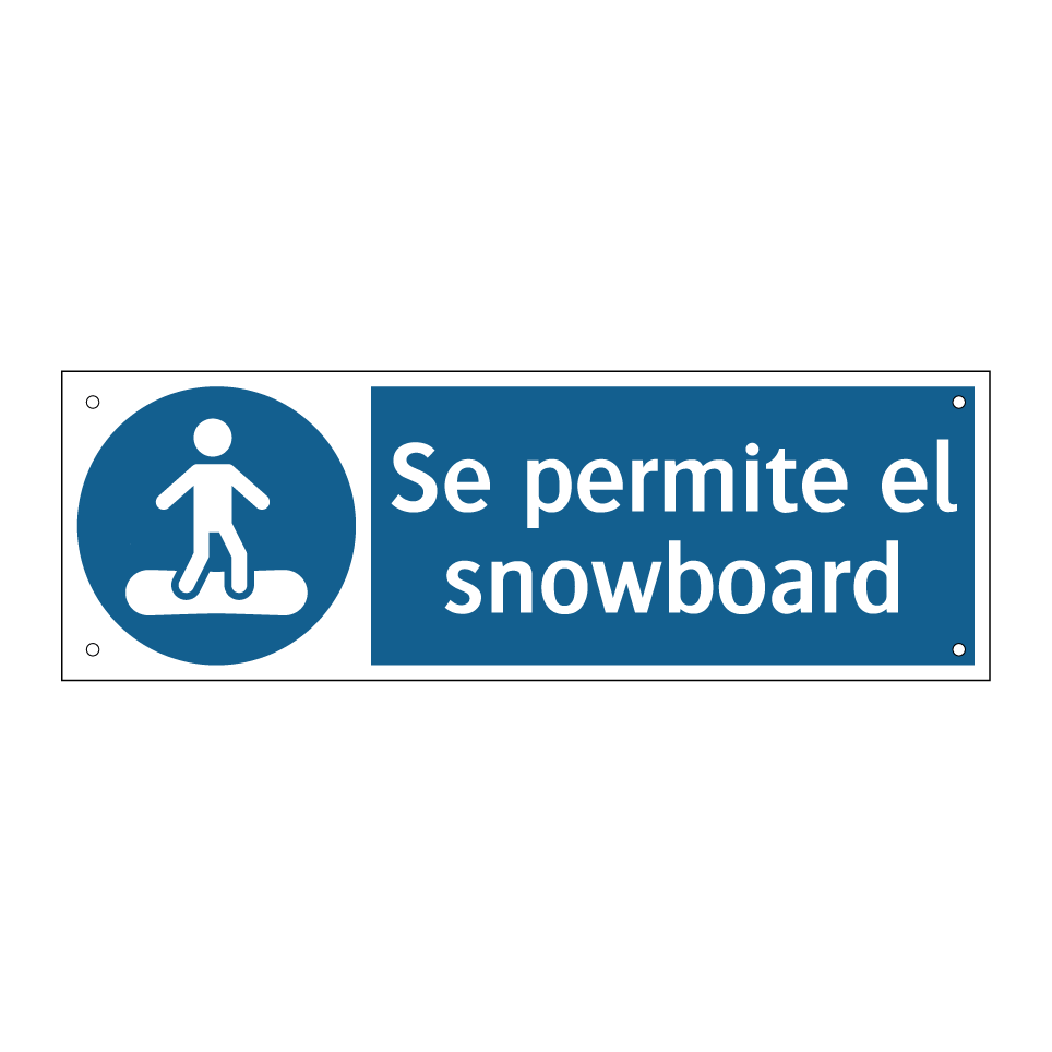 Se permite el snowboard