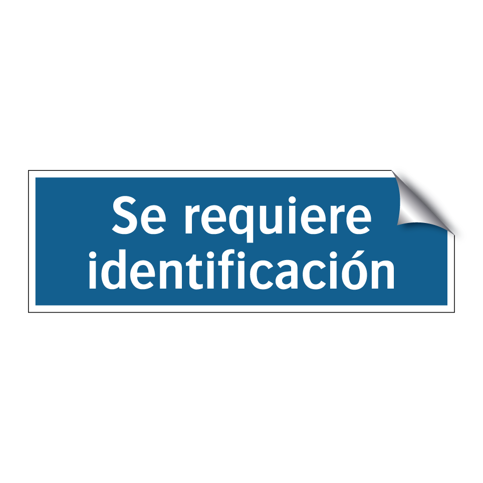 Se requiere identificación