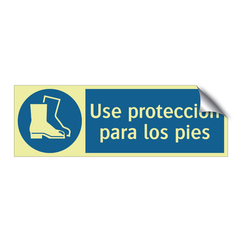 Use protección para los pies