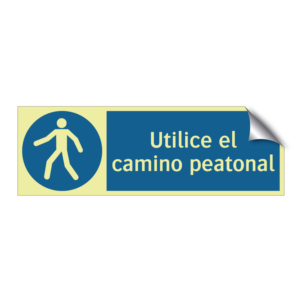 Utilice el camino peatonal