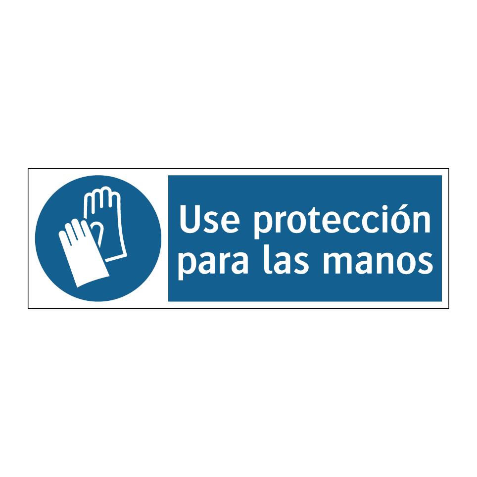 Use protección para las manos