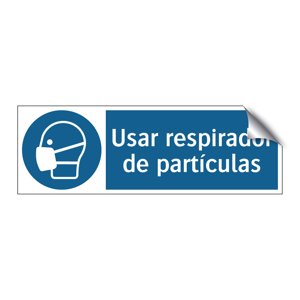Usar respirador de partículas