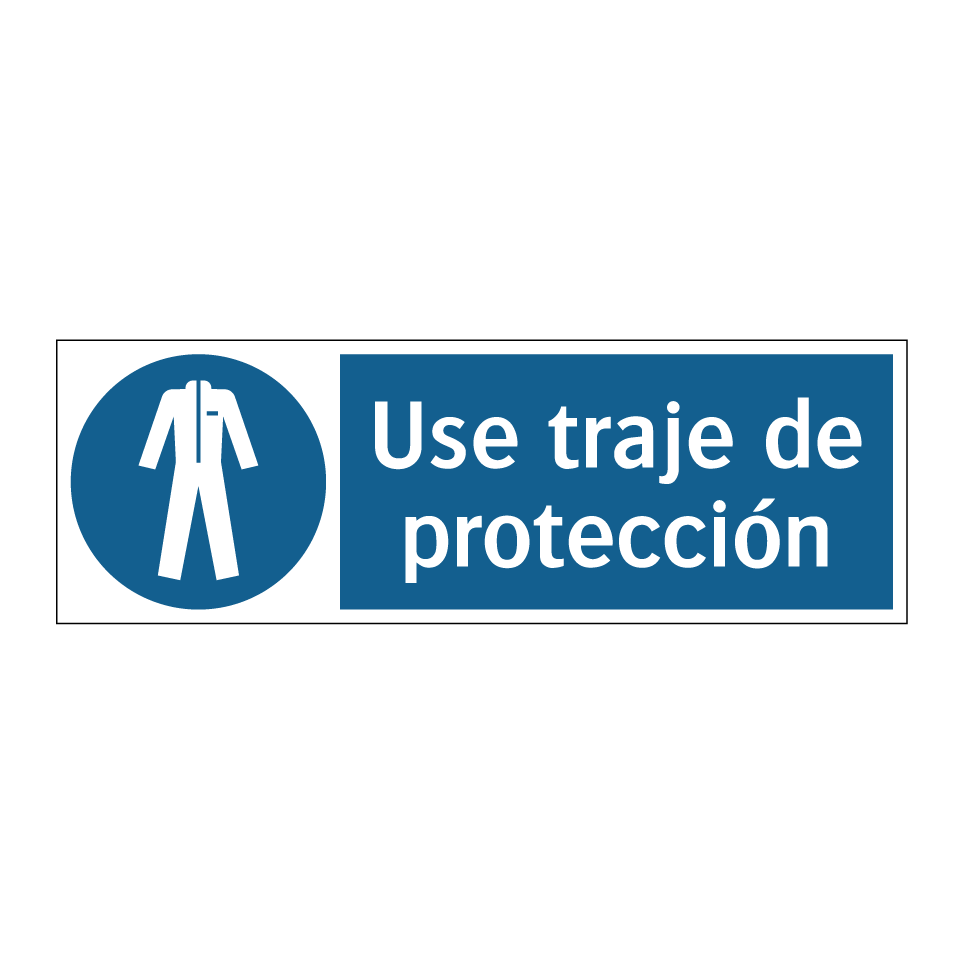 Use traje de protección