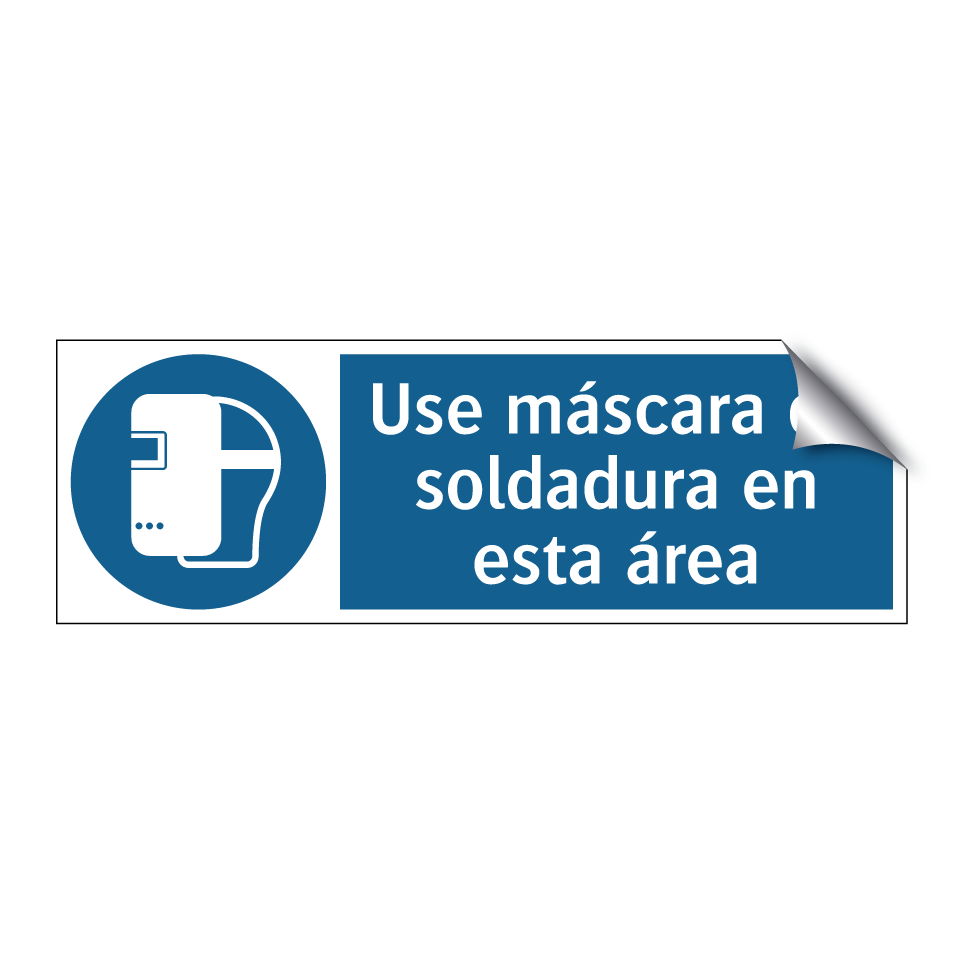 Use máscara de soldadura en esta área