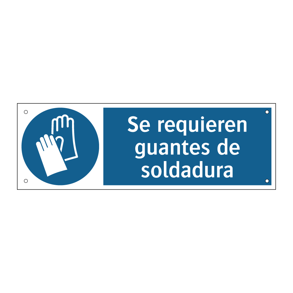 Se requieren guantes de soldadura