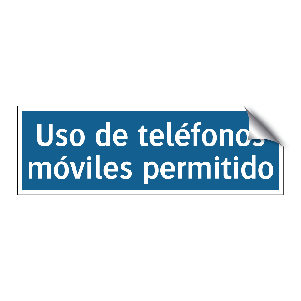 Uso de teléfonos móviles permitido