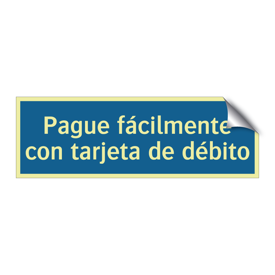 Pague fácilmente con tarjeta de débito